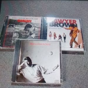 3 sealed Cds sawyer brown John couger huey